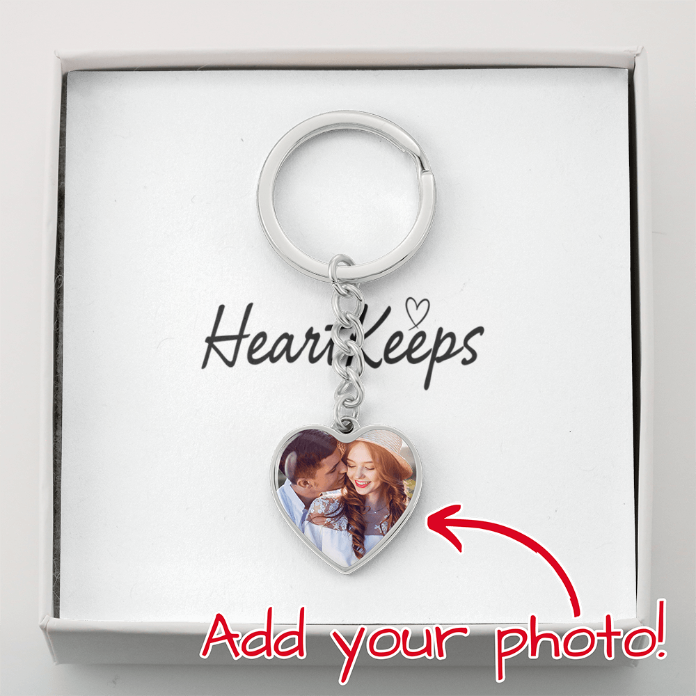 Buyer Upload Graphic Heart Keychain