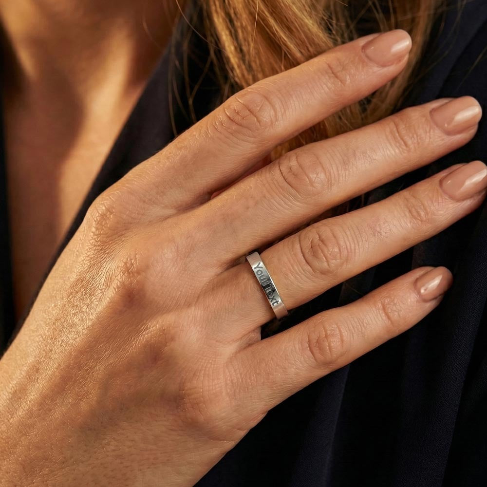 Engraved Women's Ring