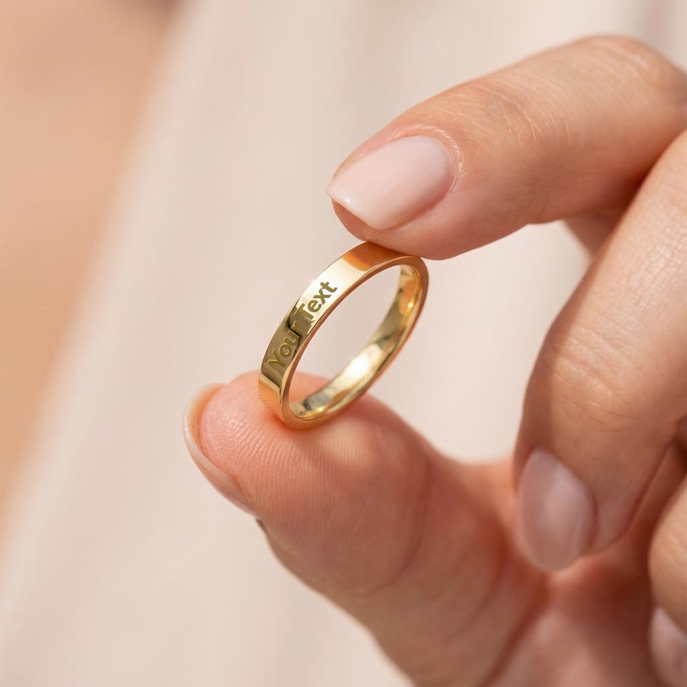 Engraved Women's Ring