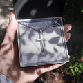 Personalized Cross Necklace with Ball Chain