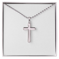 Stunning Artisan-Crafted Cross Necklace with Ball Chain