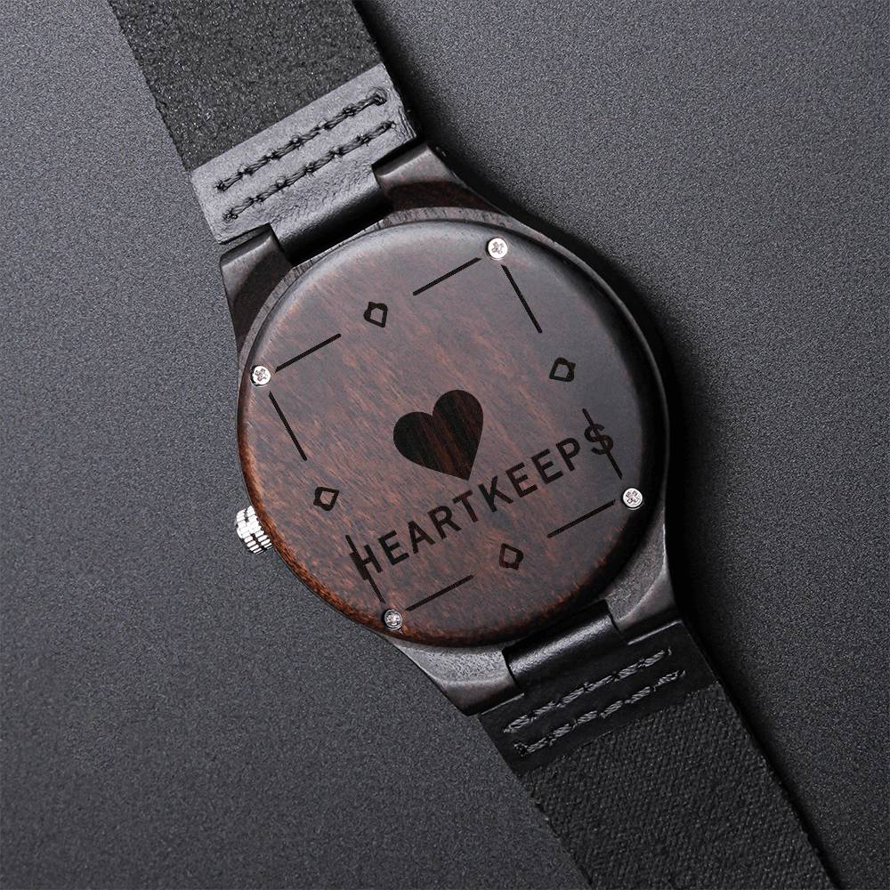 Non-Message Card Wood Watch with Engraving