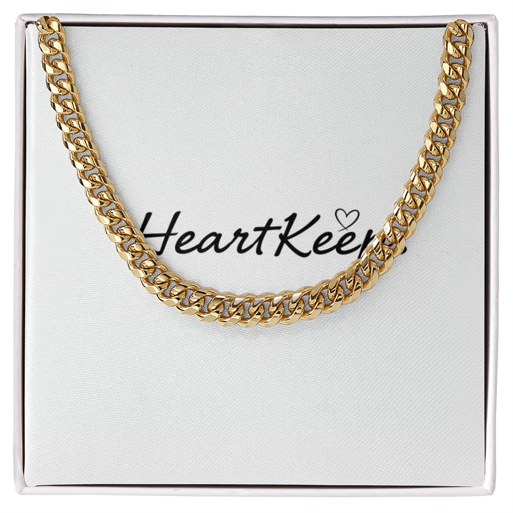 Cuban Link Chain Necklace – Personalized Men’s Jewelry Gift
