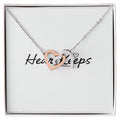 Interlocking Hearts Necklace - Yellow & White Gold Variants