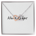 Interlocking Hearts Necklace - Yellow & White Gold Variants