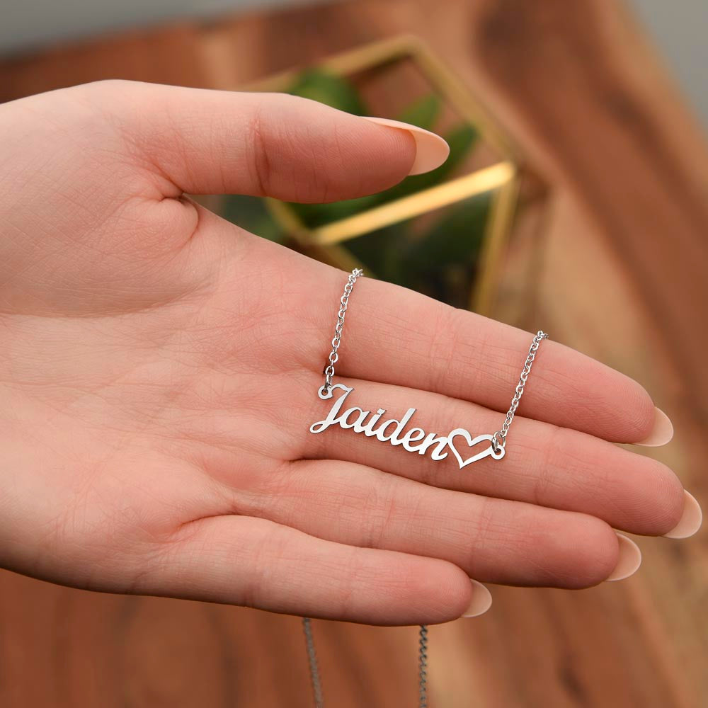 Heart Name Necklace - BEST SELLER