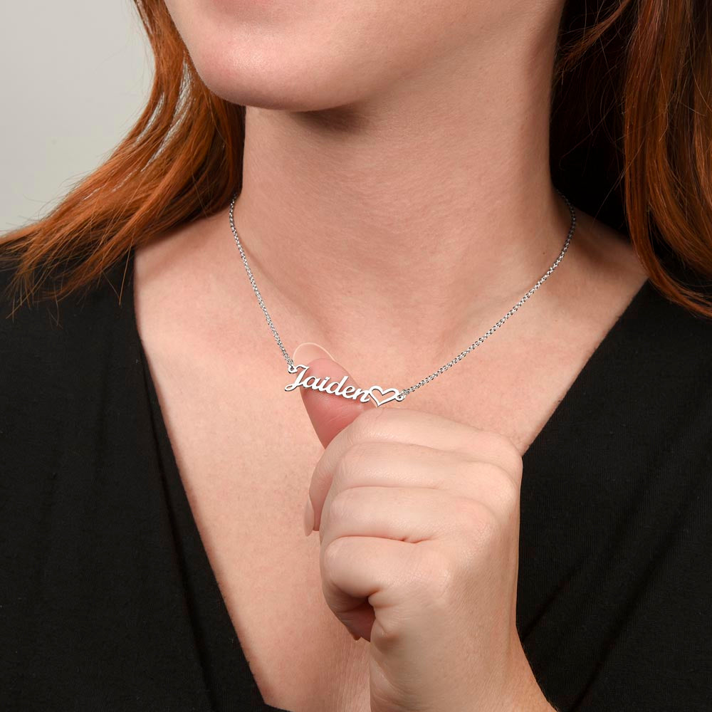Heart Name Necklace - BEST SELLER