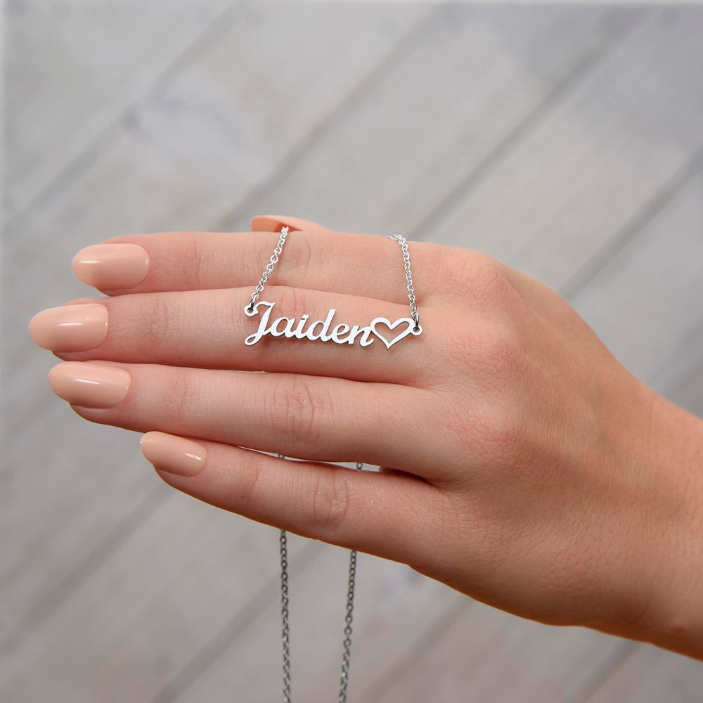 Heart Name Necklace - BEST SELLER