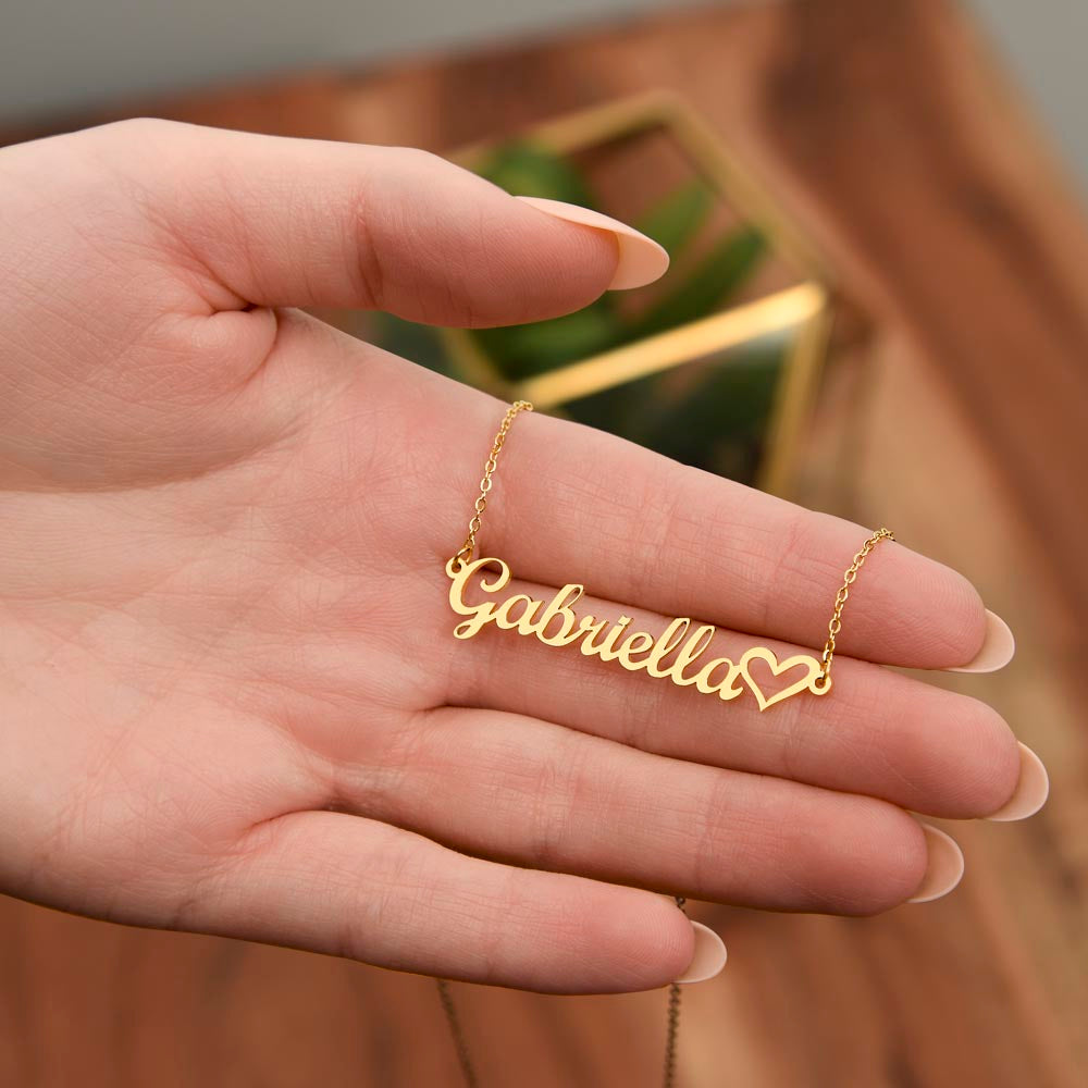 Heart Name Necklace - BEST SELLER