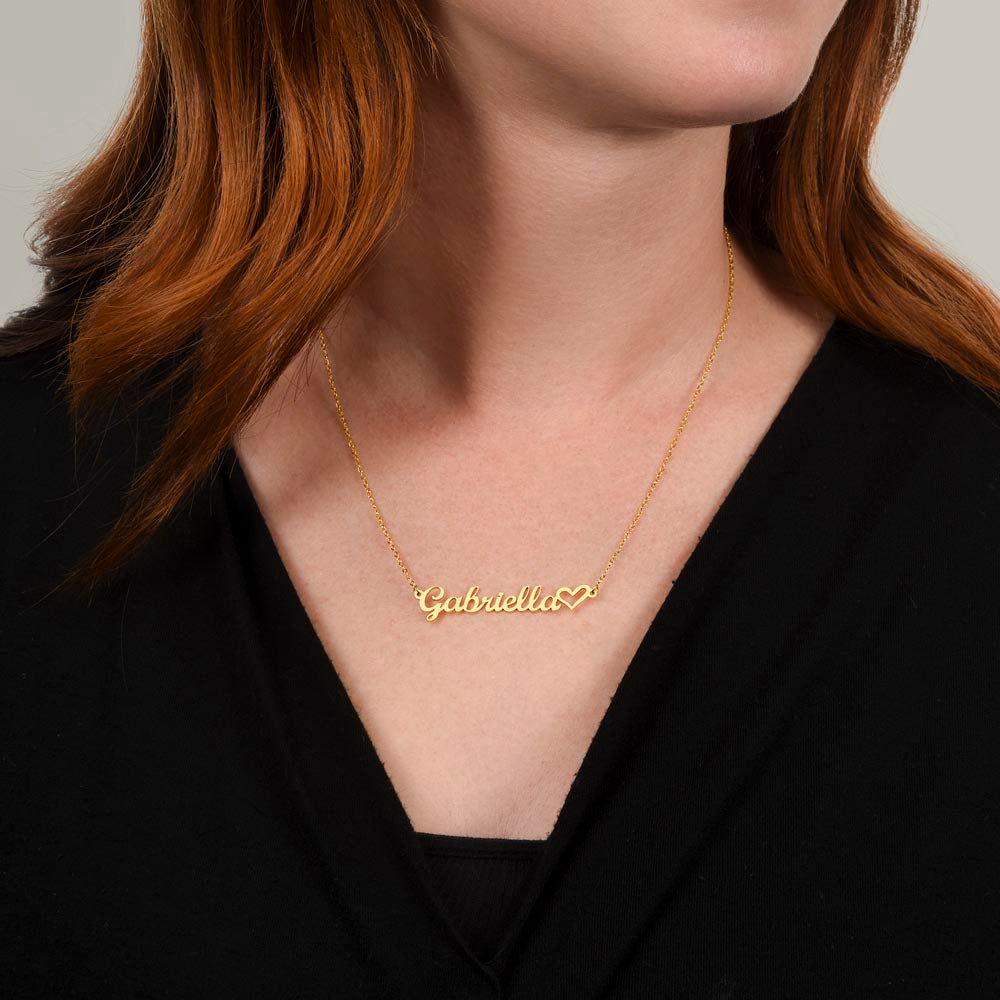 Heart Name Necklace - BEST SELLER