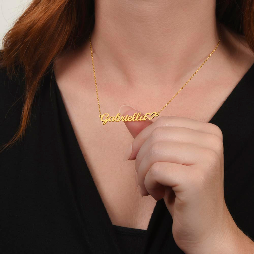 Heart Name Necklace - BEST SELLER