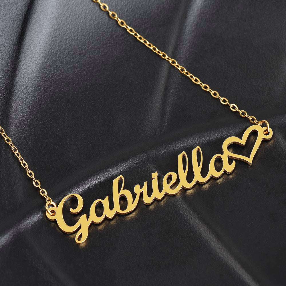 Heart Name Necklace - BEST SELLER