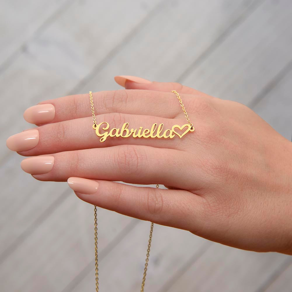 Heart Name Necklace - BEST SELLER