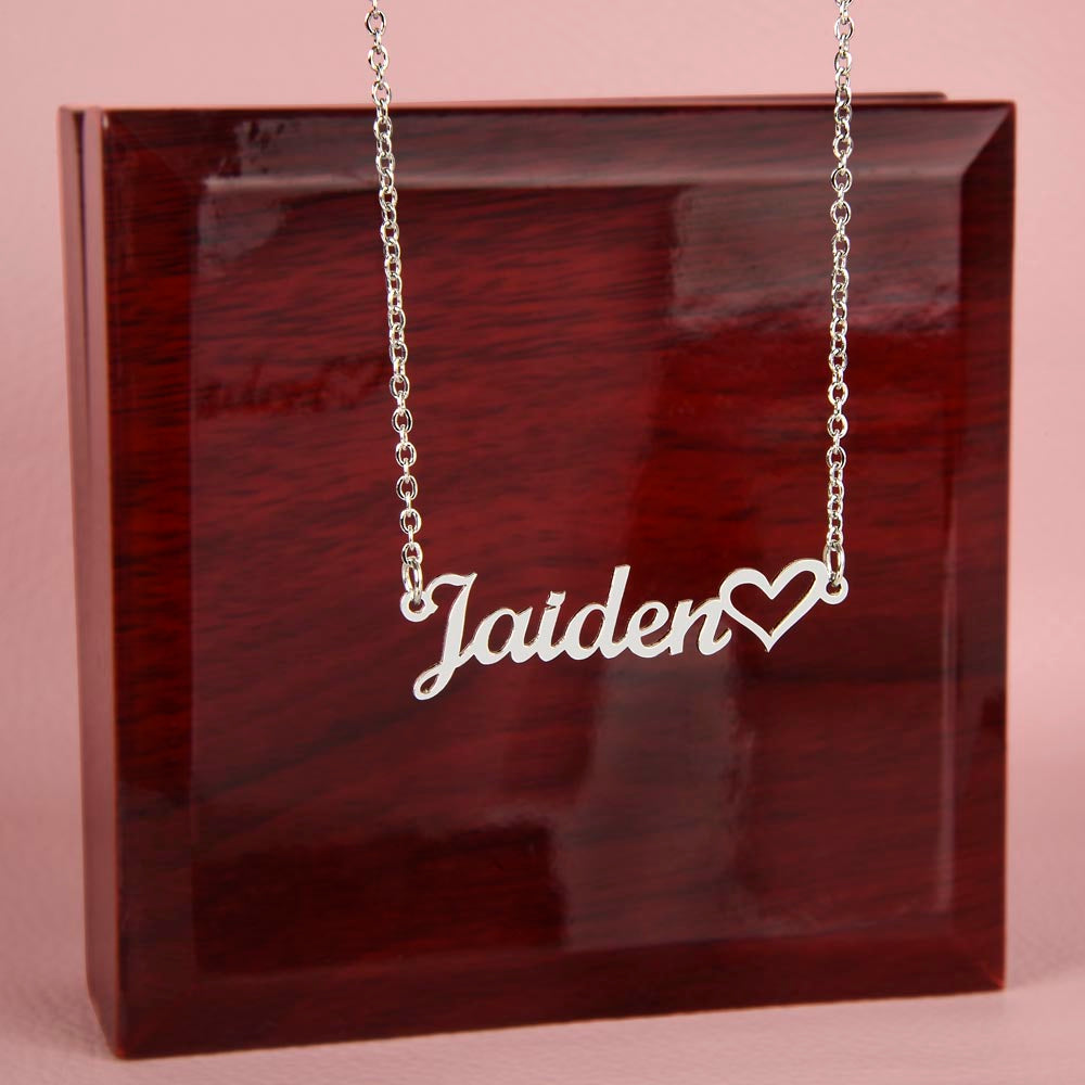 Heart Name Necklace – Personalized Gift for Her Under $70