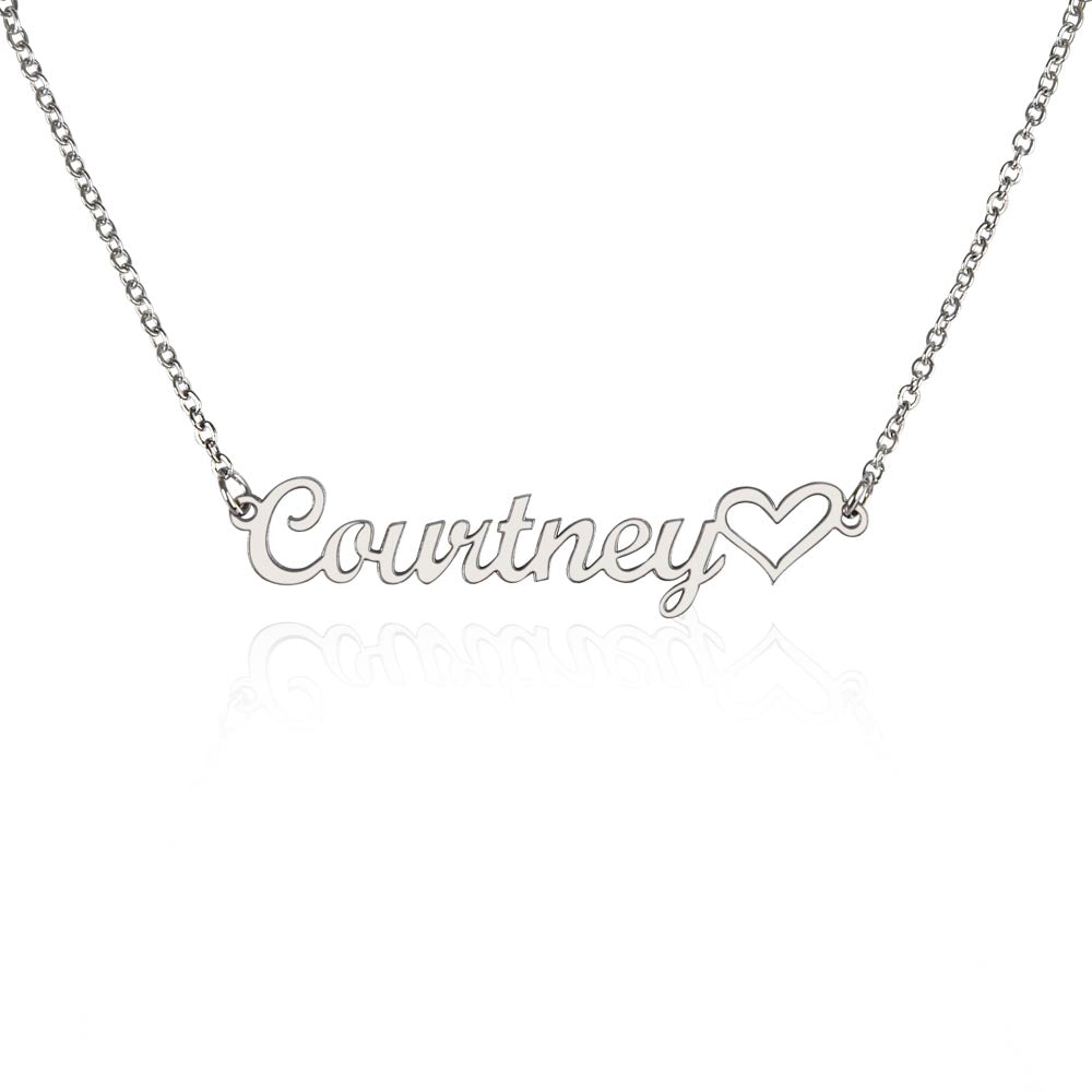 Heart Name Necklace - No MC