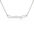 Heart Name Necklace - No MC