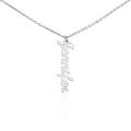 Vertical Name Necklace - No MC