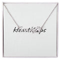 Paw Print Name Necklace