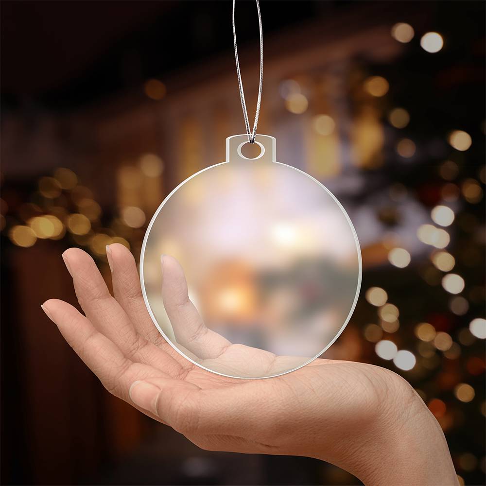 Personalized Acrylic Bulb Ornament