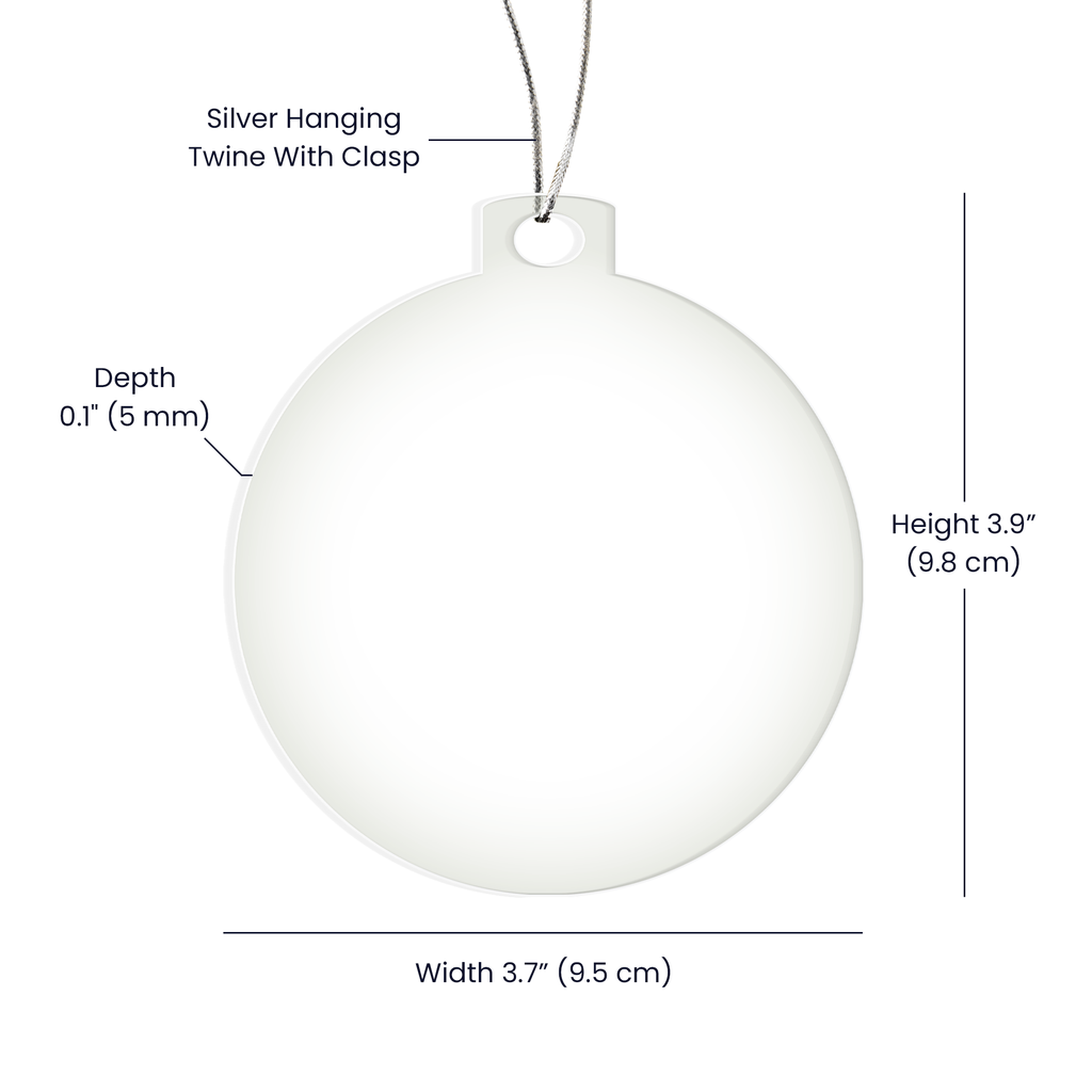 Personalized Acrylic Bulb Ornament