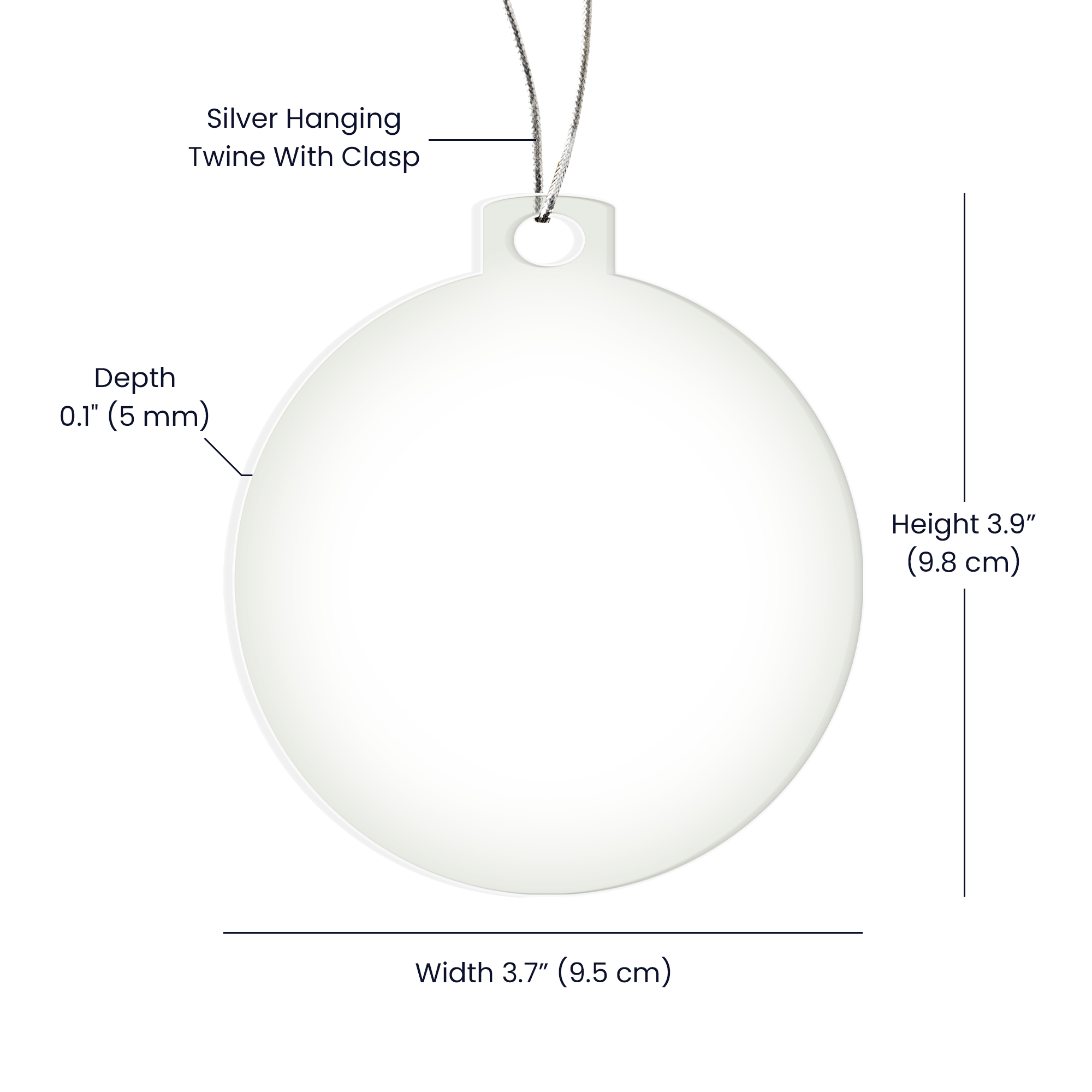 Personalized Acrylic Bulb Ornament