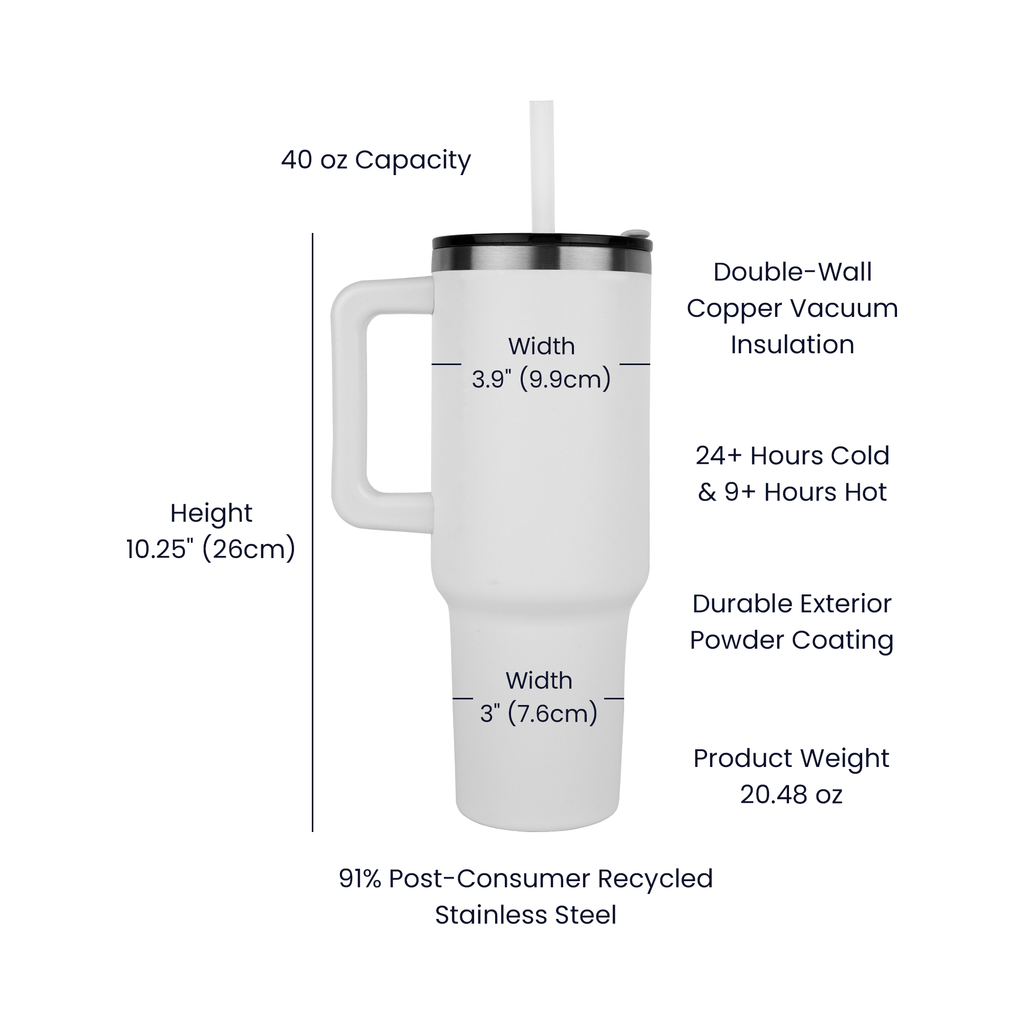Pinnacle 40oz Tumbler - Laser engraved