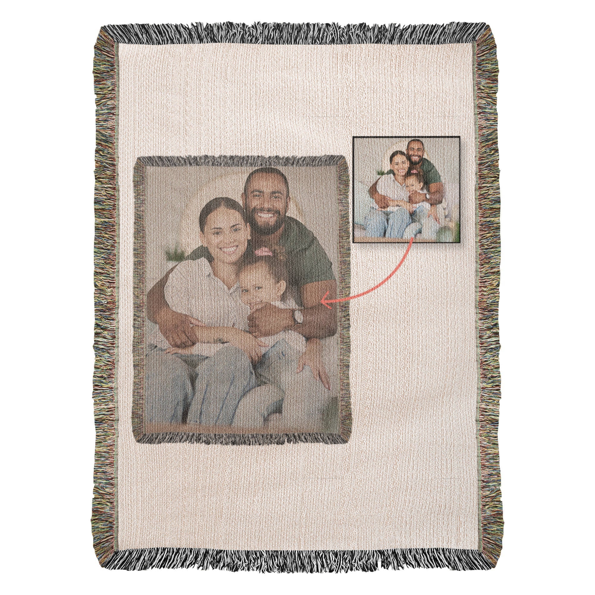 Photo Heirloom Woven Blanket - Portrait