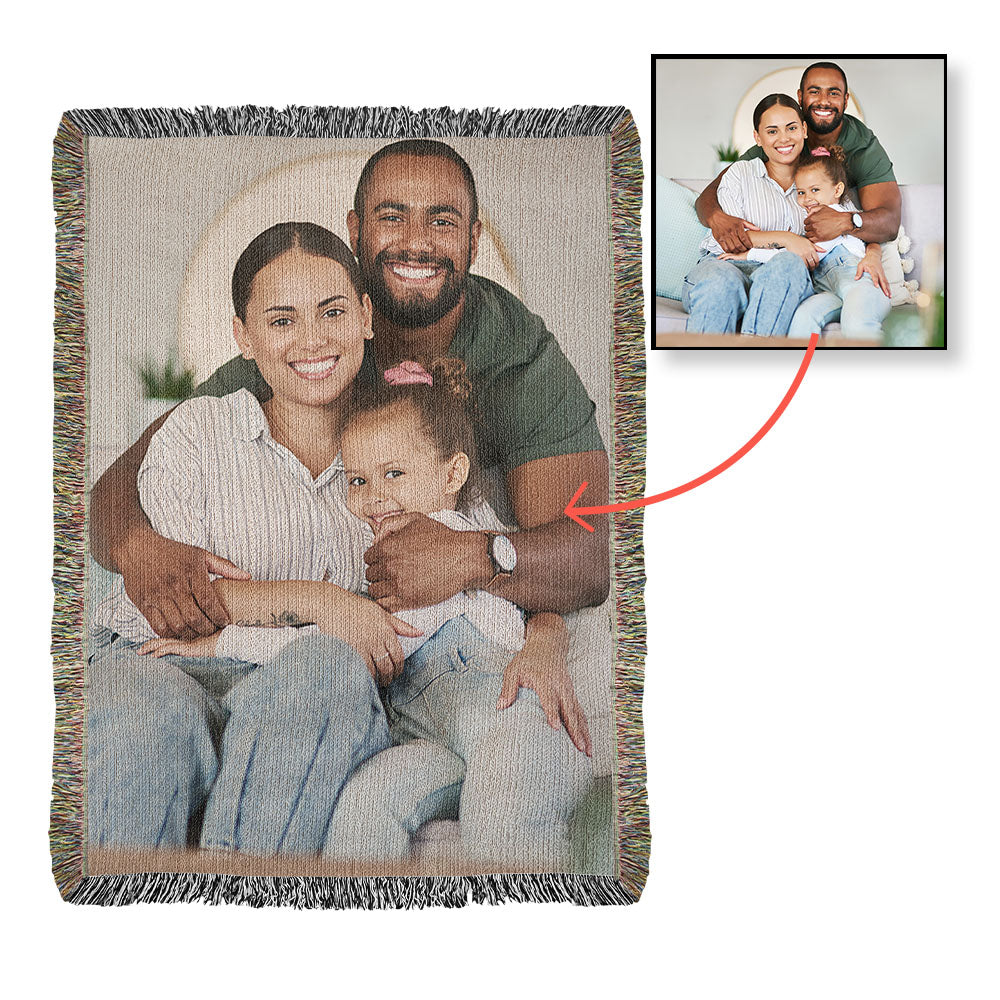Photo Heirloom Woven Blanket - Portrait