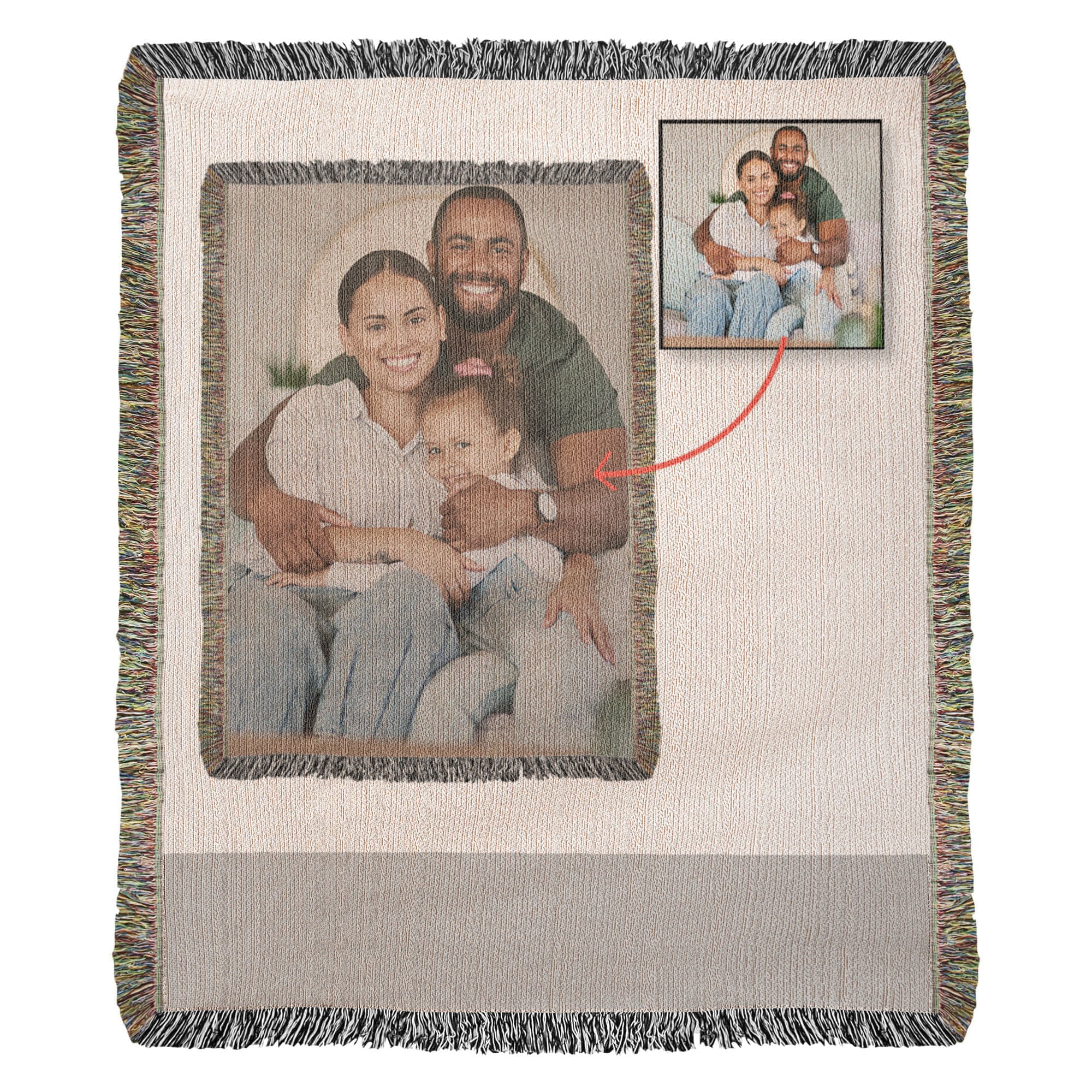 Photo Heirloom Woven Blanket - Portrait