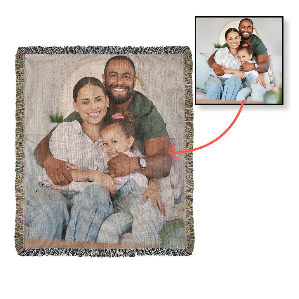 Photo Heirloom Woven Blanket - Portrait