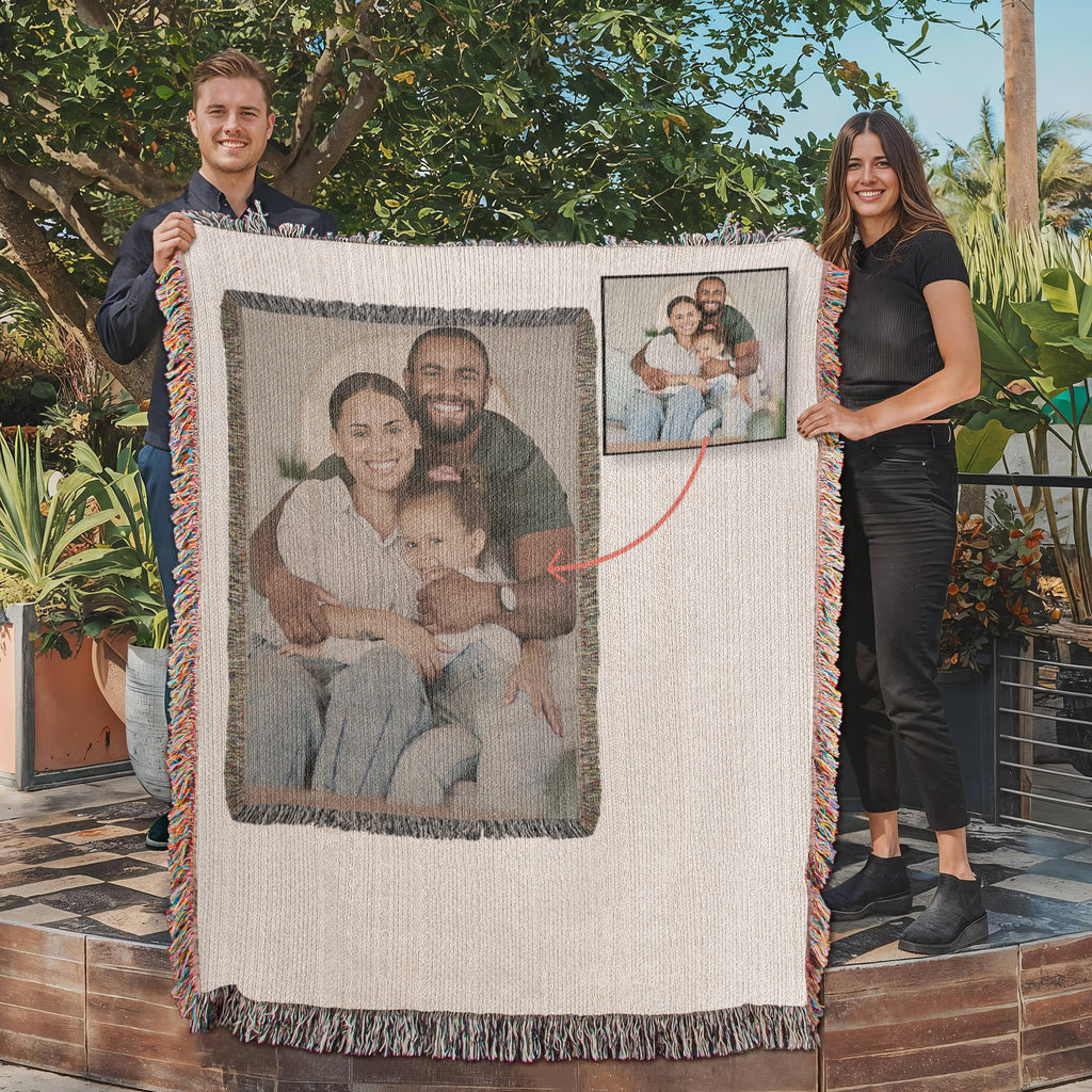 Photo Heirloom Woven Blanket - Portrait