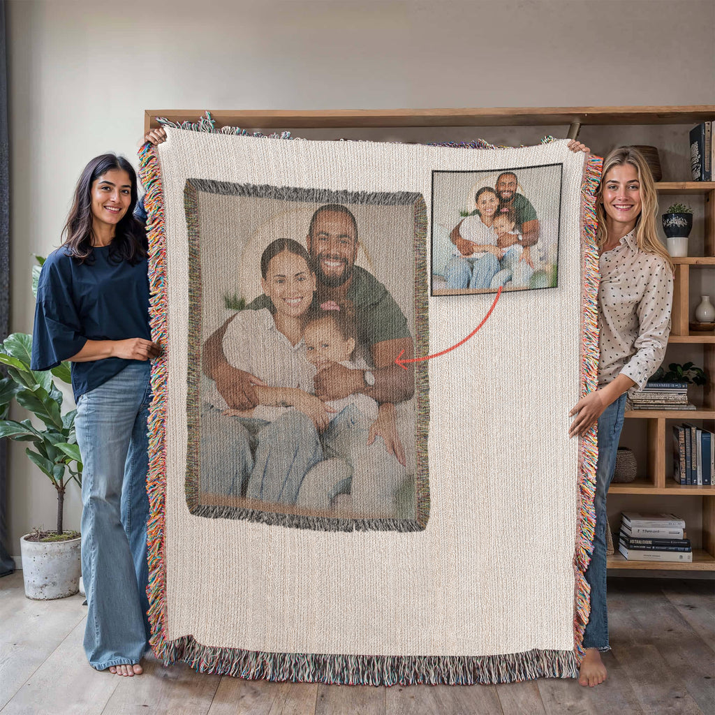 Photo Heirloom Woven Blanket - Portrait