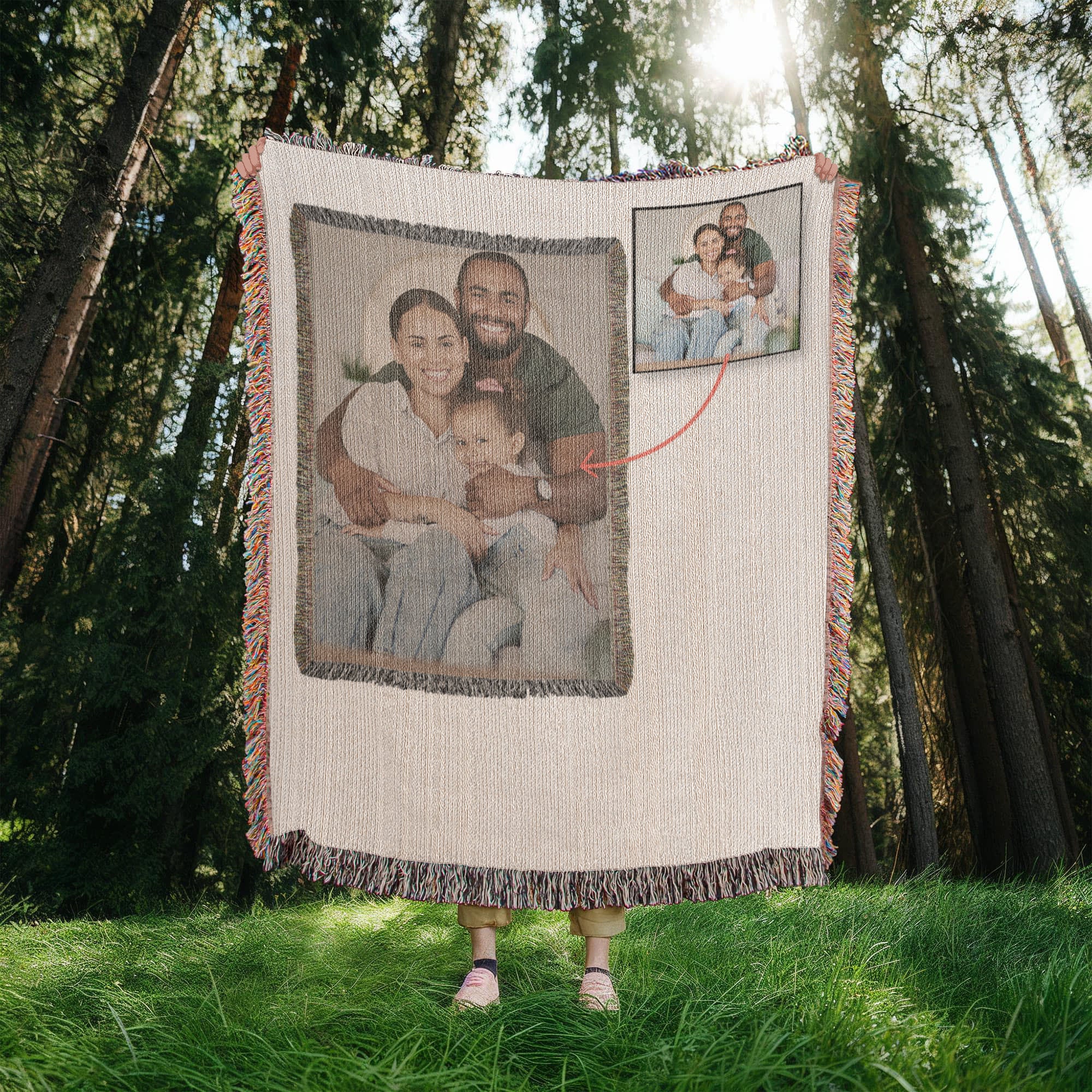 Photo Heirloom Woven Blanket - Portrait