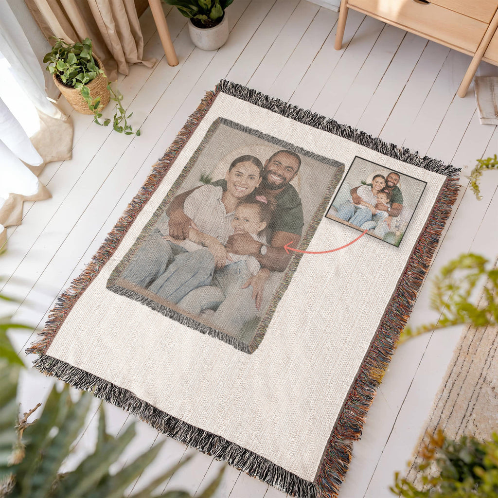 Photo Heirloom Woven Blanket - Portrait