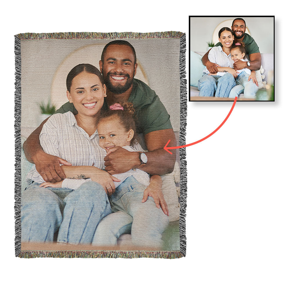 Photo Heirloom Woven Blanket - Portrait