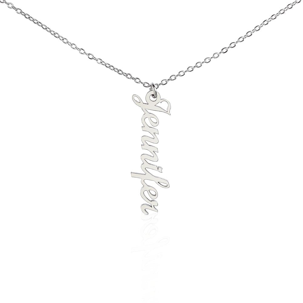 Multi Vertical Name Necklace - NO MC