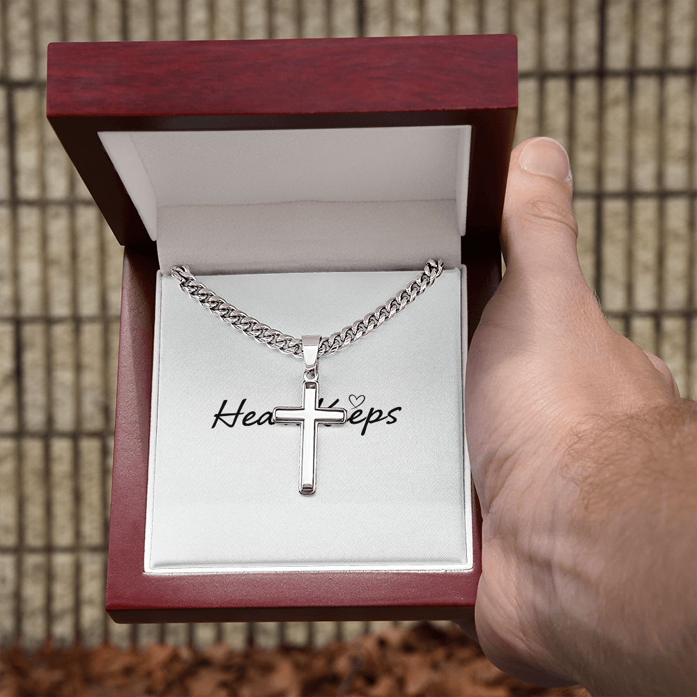 Personalized Cross - Cuban Link Chain