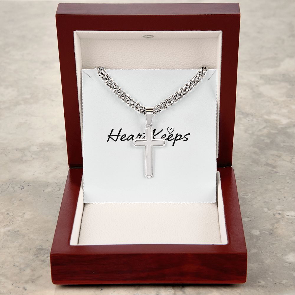 Personalized Cross - Cuban Link Chain