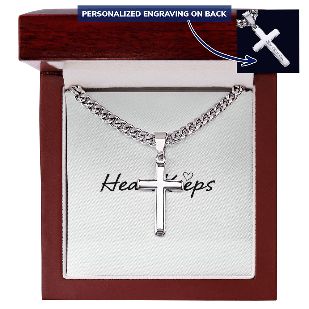 Personalized Cross - Cuban Link Chain