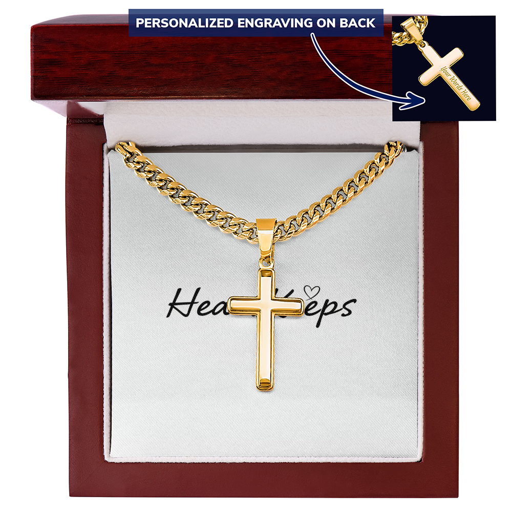 Personalized Cross - Cuban Link Chain