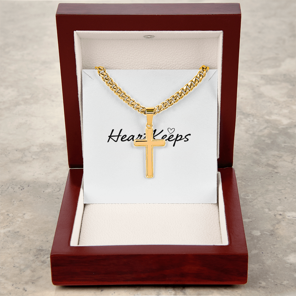 Personalized Cross - Cuban Link Chain