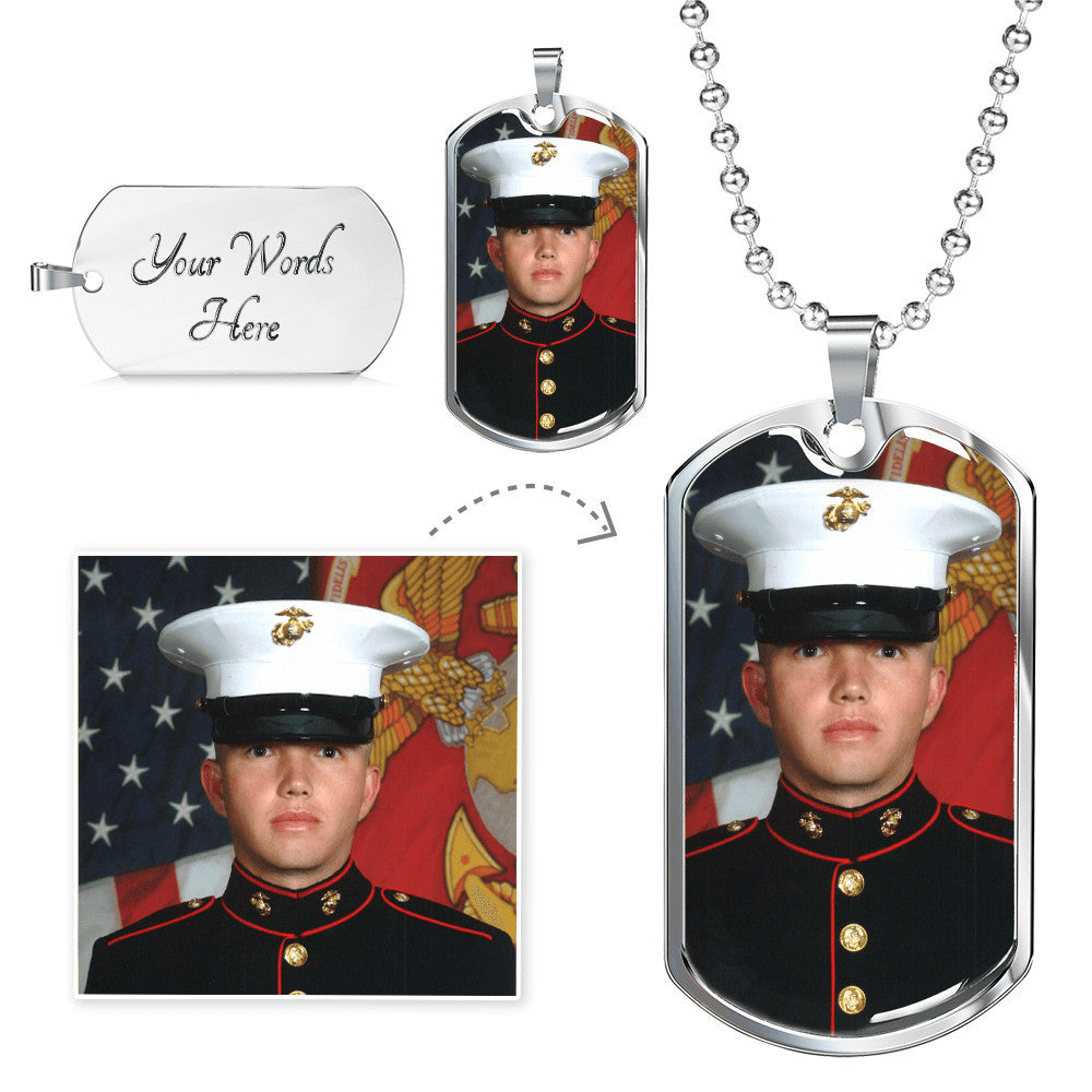 Military Chain (Silver/Gold) - Engraving