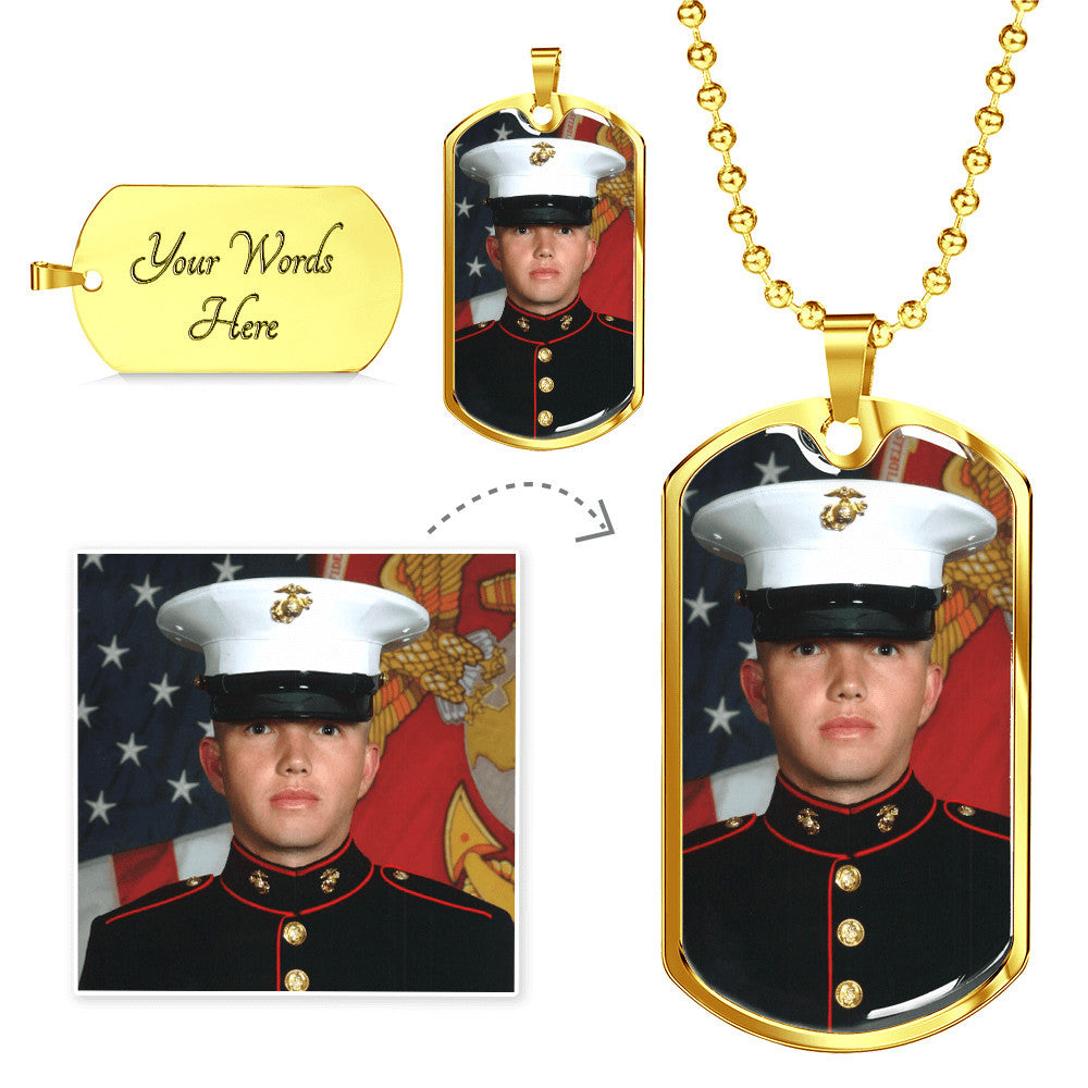 Military Chain (Silver/Gold) - Engraving