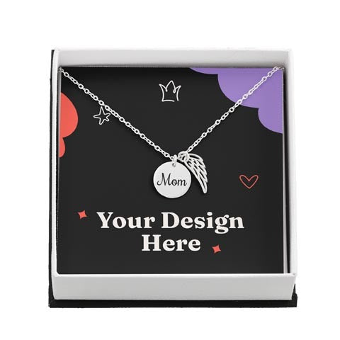 Dad Wing & Disc Necklace